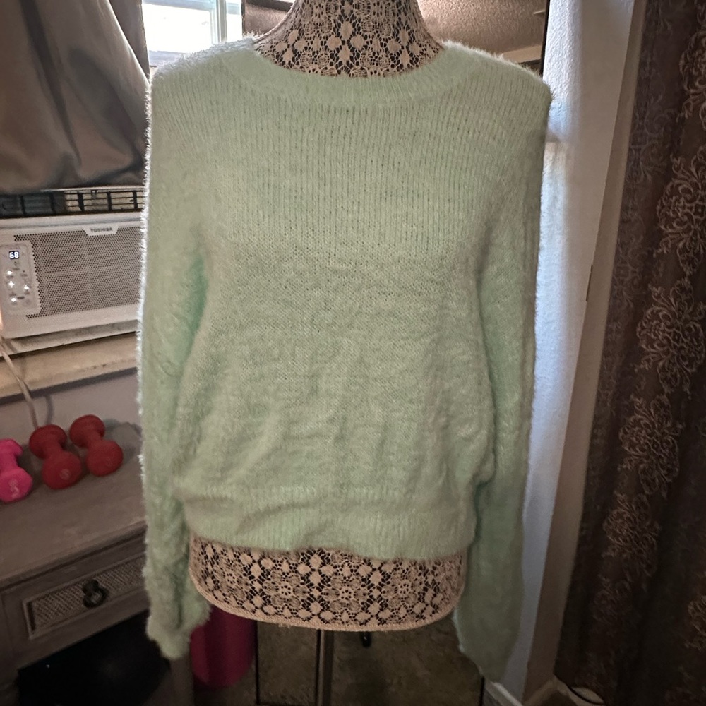 Mint green sweater